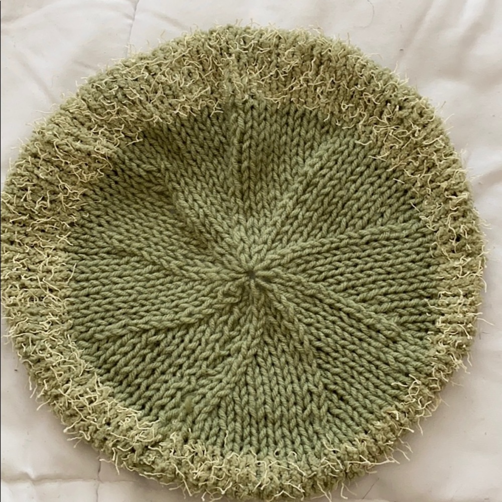 Matcha Green Knitted Beret